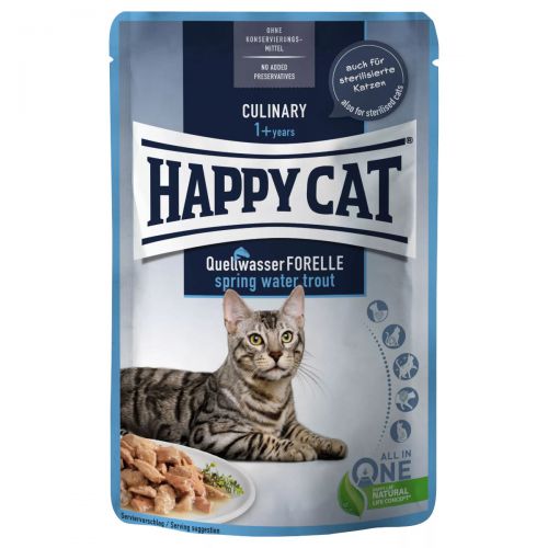 Happy Cat Culinary Quellwasser-Forelle Pstrąg w sosie 85g