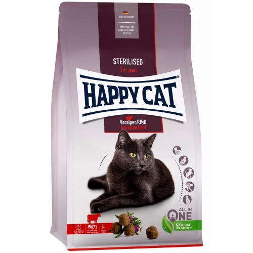 Happy Cat Sterilised Adult Voralpen-Rind Wołowina 4kg
