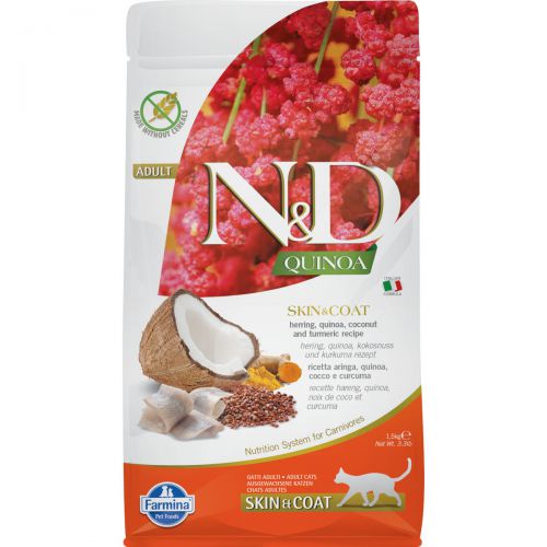 Farmina N&D Quinoa Skin&Coat Śledź 1,5kg
