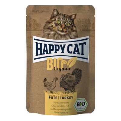 Happy Cat Bio Kurczak z Indykiem 85g