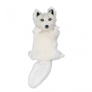 Arctic fox plush with sound 35cm
