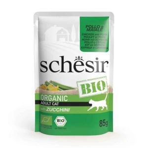 Schesir Chicken And Pork Bio Cat With Zucchini in paté 85g