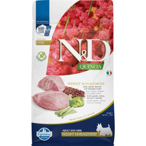 Farmina N&D Quinoa Mini Weight Management Lamb & Broccoli 800g