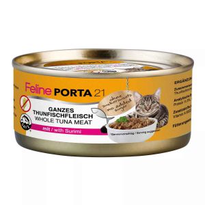 Feline Porta21 whole Tuna meat with Surimi 156g