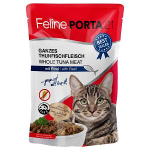 Feline Porta21 whole Tuna meat with Beef 100g