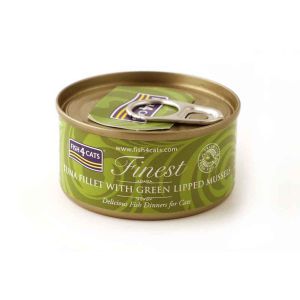FISH4CATS Finest Tuna Fillet With Green Lipped Mussel 70g
