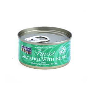 FISH4CATS Mackerel With Squid 70g