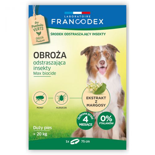 Francodex obroża na pchły i kleszcze dla psów powyżej 20kg