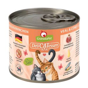 GranataPet DeliCATessen Calf & rabbit 200g