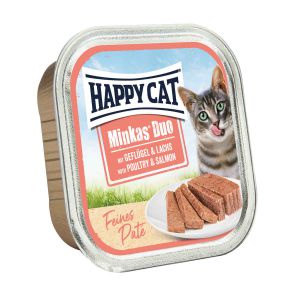 Happy Cat Minkas Duo Poultry and Salmon 100g