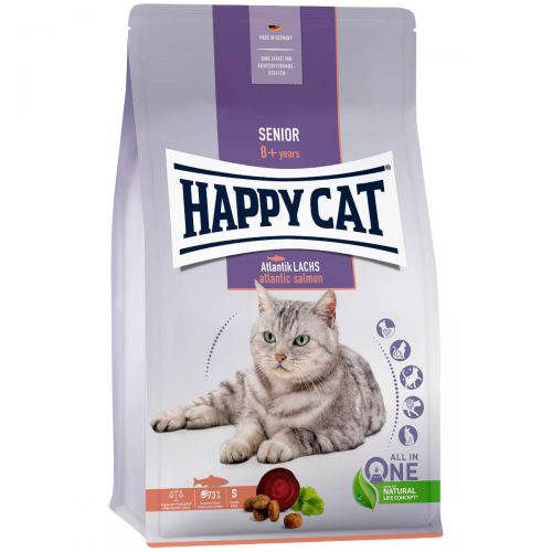Happy Cat Senior Atlantik-Lachs Łosoś 1,3kg