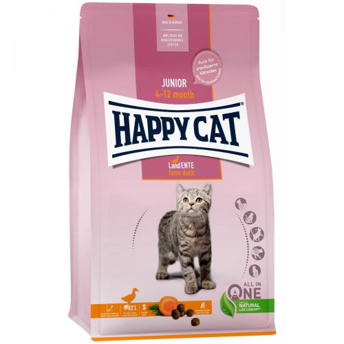 Happy Cat Junior Grainfree Land-Ente Kaczka 300g