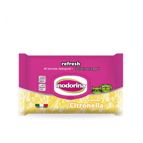 Inodorina Refresh Citronella chusteczki nawilżane 40szt