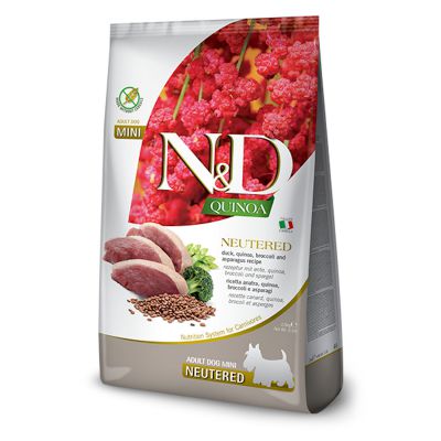 Farmina N&D Quinoa Neutered Mini Kaczka i Brokuły 2,5kg