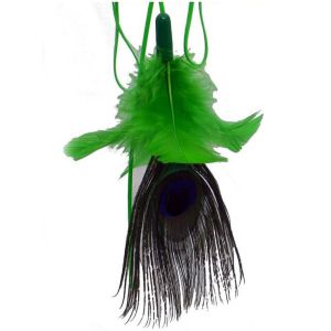 Zawieszka PURRfect Peacock Feather made in USA