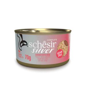 Schesir Silver Chicken With Duck mousse e fillets 70g