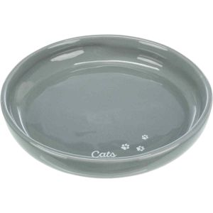 Porcelain bowl Cats for short breeds XL gray