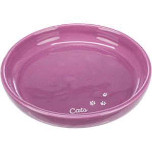 Porcelain bowl Cats for short breeds XL purple